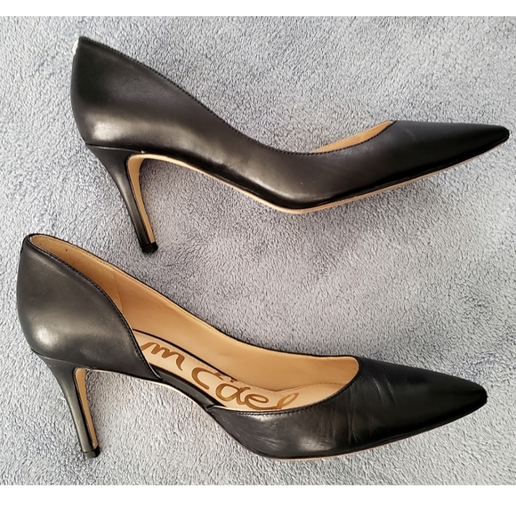 Sam Edelman Shoes - Sam Edelman Black Teresa Leather Pump Heels